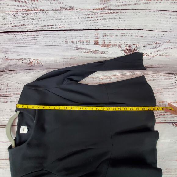 Cabi Black Agency Peplum Ponte Blazer 10 Double Shoulder Pads Career Corpcore - Picture 14 of 16